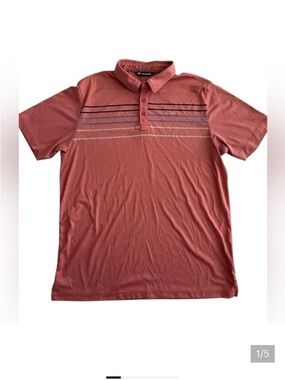 Travis Mathew Men's Polo with Stripe Accents